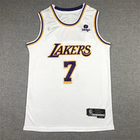 Men's Los Angeles Lakers Carmelo Anthony #7 White Fast Break Replica Jersey1