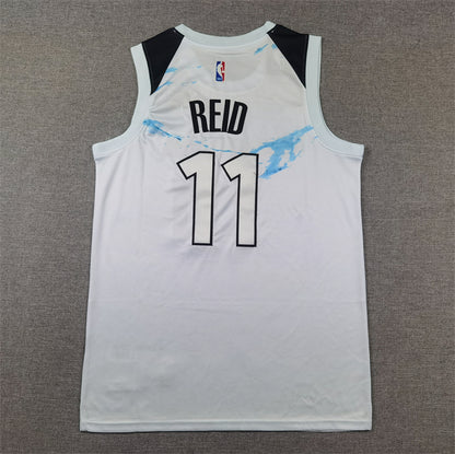 Men's Minnesota Timberwolves Naz Reid #11 White 2024/25 Swingman Player Jersey1 - City Edition