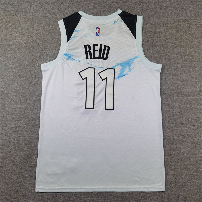 Men's Minnesota Timberwolves Naz Reid #11 White 2024/25 Swingman Player Jersey1 - City Edition