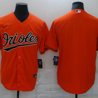 Men's Baltimore Orioles Orange Alternate Replica Blank Jersey1