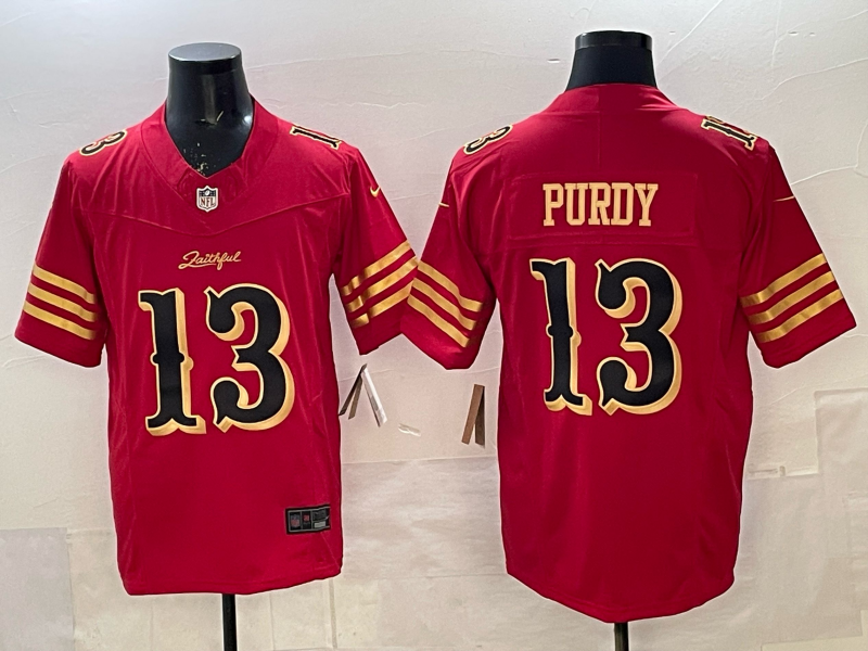 Men's San Francisco 49ers Brock Purdy #13 Red 2025 Rivalries Collection Game Jersey