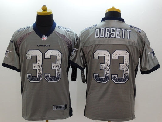 Men's Dallas Cowboys Tony Dorsett #33 Gray Game Jersey1