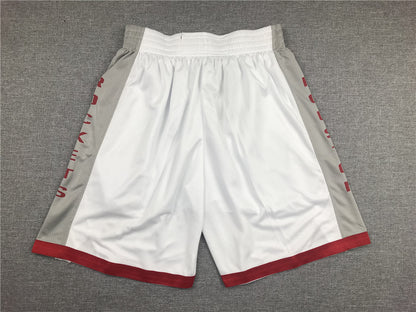 Men's Houston Rockets White Pocket Shorts1