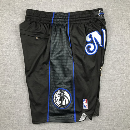 Men's Dallas Mavericks Black 2023/24 Pocket Shorts1 City Edition
