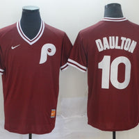 Men's Philadelphia Phillies J.T. Realmuto #10 Red Stitched Jersey1