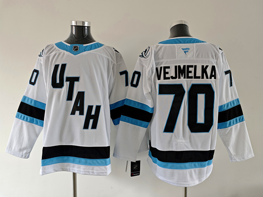 Men's Utah Mammoth Karel Vejmelka #70 Fanatics White Player Game Jersey