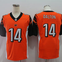 Men's Cincinnati Bengals Andy Dalton #14 Orange Game Jersey1