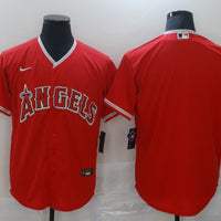 Men's Los Angeles Angels Red Alternate Replica Team Blank Jersey1