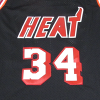 Men's Miami Heat Ray Allen Black 2012-13 Hardwood Classics Swingman Jersey1