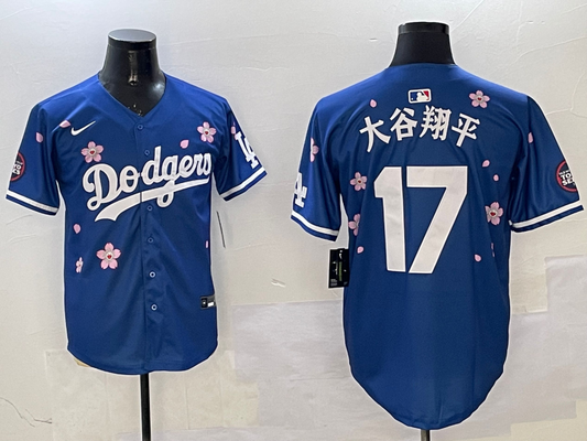 Men's Los Angeles Dodgers Shohei Ohtani Royal Alternate Replica Player Jersey1