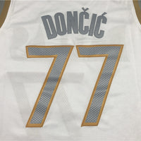 Men's Dallas Mavericks Luka Doncic White 2020/21 Swingman Jersey1 - City Edition