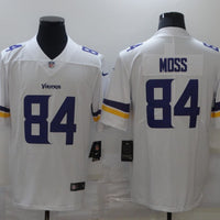 Men's Minnesota Vikings Randy Moss #84 White Game Jersey1