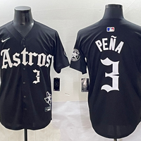 Men's Houston Astros Jeremy Pena #3 Black Team Player Jersey