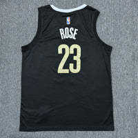 Men's Memphis Grizzlies Derrick Rose #23 Black 2023/24 Swingman Jersey1 - City Edition