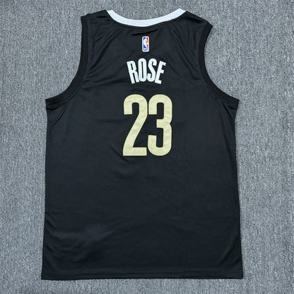 Men's Memphis Grizzlies Derrick Rose #23 Black 2023/24 Swingman Jersey1 - City Edition