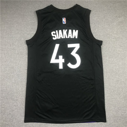 Men's Toronto Raptors Pascal Siakam Black/Purple 2020/21 Swingman Player Jersey1