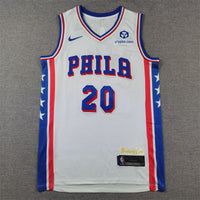 Men's Philadelphia 76ers Jared McCain #20 White Swingman Jersey1 - Association Edition