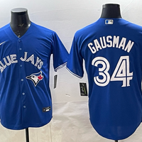 Men's Toronto Blue Jays Kevin Gausman #34 Rush Blue Replica Player Jersey