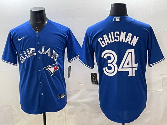 Men's Toronto Blue Jays Kevin Gausman #34 Rush Blue Replica Player Jersey