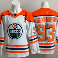 Men's Edmonton Oilers Ryan Nugent-Hopkins #93 White Breakaway Player Jersey