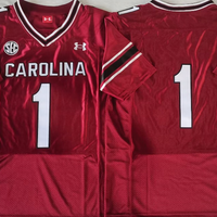 Men's South Carolina Gamecock #1 Maroon Player Game Jersey