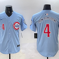 Men's Chicago Cubs Pete Crow-Armstrong #4 Blue 2nd Alternate Limited Player Jersey1