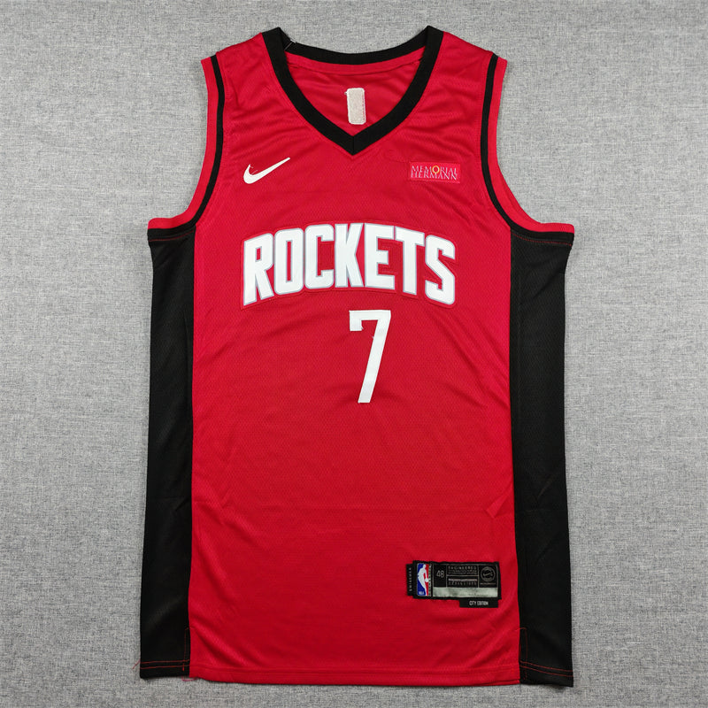 Kevin Durant #7 Houston Rockets Red Swingman Player Jersey Icon Edition - JerseysFreak