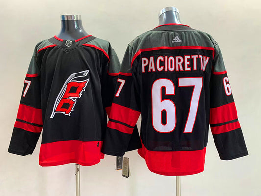 Men's Carolina Hurricanes Max Pacioretty #67 Black Home Breakaway Player Jersey1