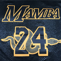 Men's Los Angeles Lakers Kobe Bryant #24 Black Player Jersey1