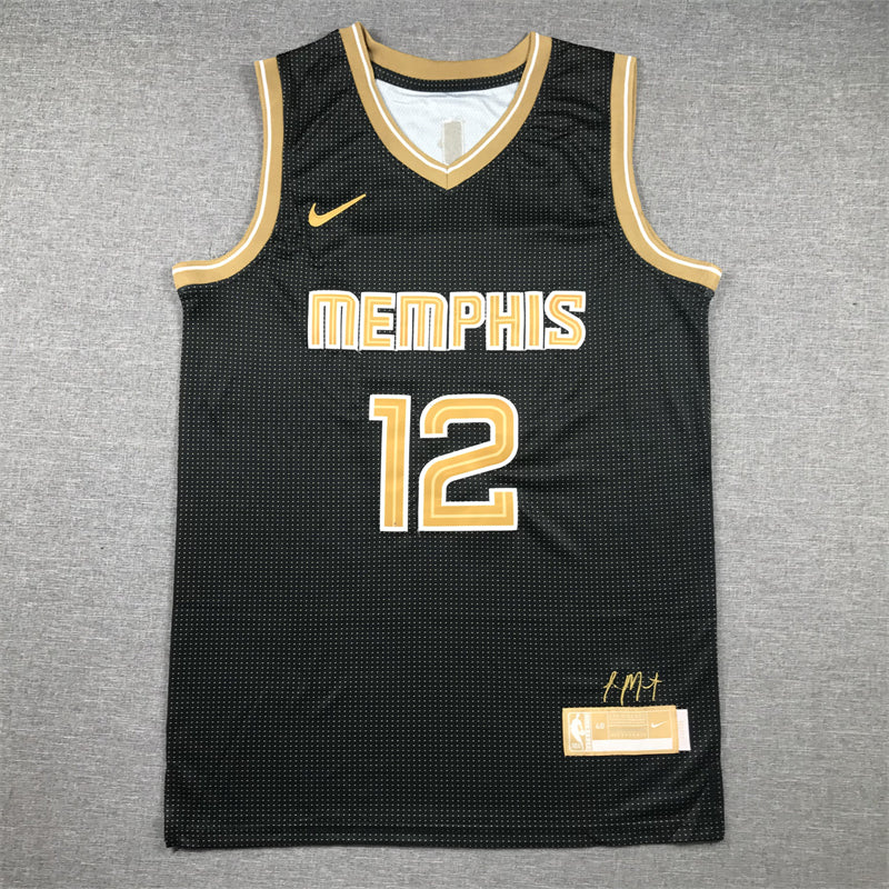 Men's Memphis Grizzlies Ja Morant #12 Black Select Series Swingman Jersey1