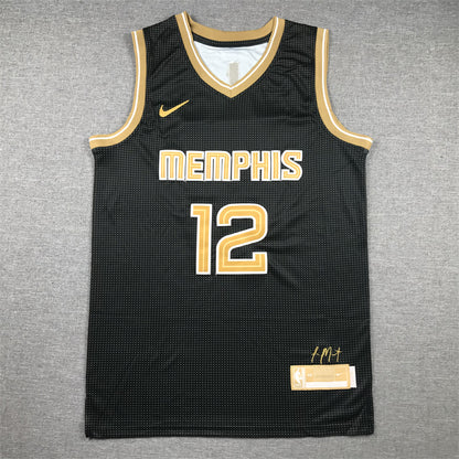 Men's Memphis Grizzlies Ja Morant #12 Black Select Series Swingman Jersey1
