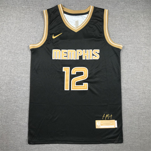 Men's Memphis Grizzlies Ja Morant #12 Black Select Series Swingman Jersey1