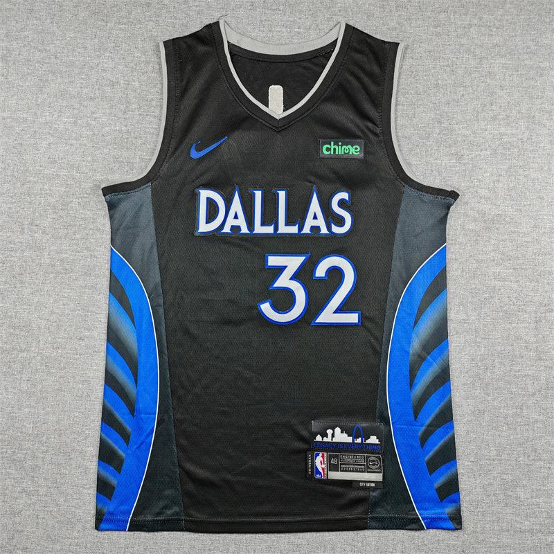 Men's Dallas Mavericks Cooper Flagg #32 Black 2025/26 Swingman Jersey - City Edition