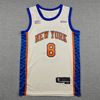 Men's New York Knicks OG Anunoby #8 Cream 2025/26 Swingman Jersey - City Edition