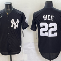 Men's New York Yankees Ben Rice #22 Black Replica Player Jersey