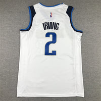 Men's Dallas Mavericks Kyrie Irving #2 White Fast Break Replica Jersey1 - Association Edition