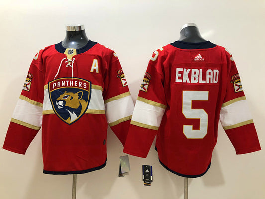 Men's Florida Panthers Aaron Ekblad #5 Red Player Jersey1