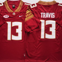Men's Florida State Seminoles Jordan Travis #13 Red Player Game Jersey