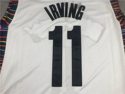 Men's Brooklyn Nets Kyrie Irving #11 White Swingman Jersey1 - City Edition