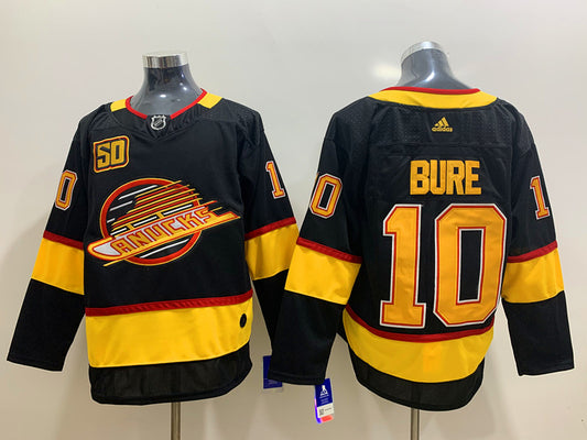 Men's Vancouver Canucks Pavel Bure #10 Black Breakaway Player Jersey1