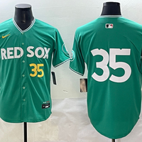 Men's Boston Red Sox Garrett Crochet #35 Green 2025 City Connect Limited Player Jersey