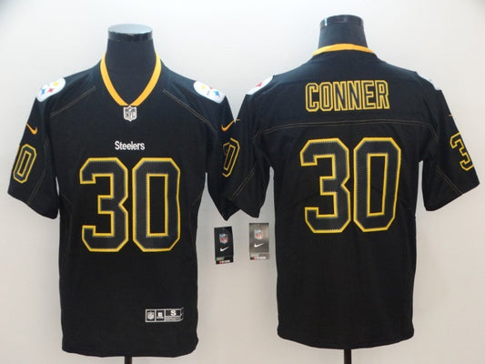 Men's Pittsburgh Steelers James Conner #30 Black Game Jersey1