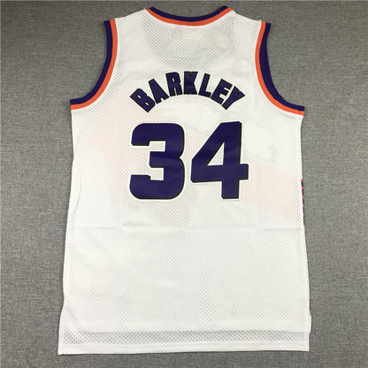 Men's Phoenix Suns Charles Barkley #34 NBA White 1992-93 Swingman Jersey1