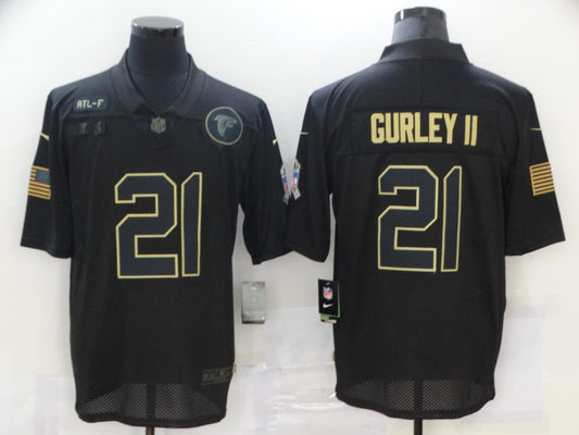 Men's Atlanta Falcons Todd Gurley II #21 Black Game Jersey1