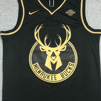 Men's Milwaukee Bucks Giannis Antetokounmpo #34 Black Swingman Player Jersey1