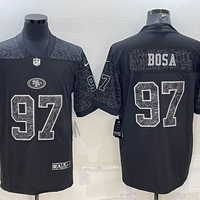 Men's San Francisco 49ers Nick Bosa #97 Black Retired Player RFLCTV Limited Jersey1