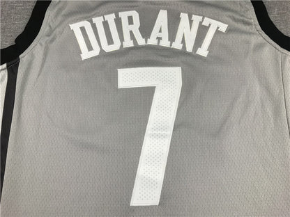 Men's Brooklyn Nets Kevin Durant Gray 2019 Fast Break Player Movement Jersey1