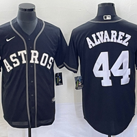 Men's Houston Astros Yordan Alvarez #44 Black Lights Out Replica Player Jersey
