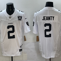 Men's Las Vegas Raiders Ashton Jeanty #2 White Game Jersey