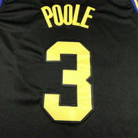 Men's Golden State Warriors Jordan Poole #3 City Edition Black Classic Jersey1